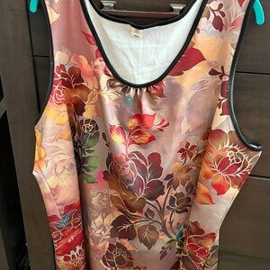 Fall Floral Womens' Plus Tank Top 22/24